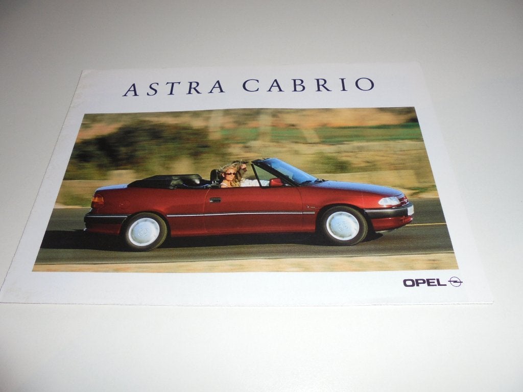 brochure Opel Astra Cabrio  1994, Ophalen of Verzenden, Zo goed als nieuw, Opel
