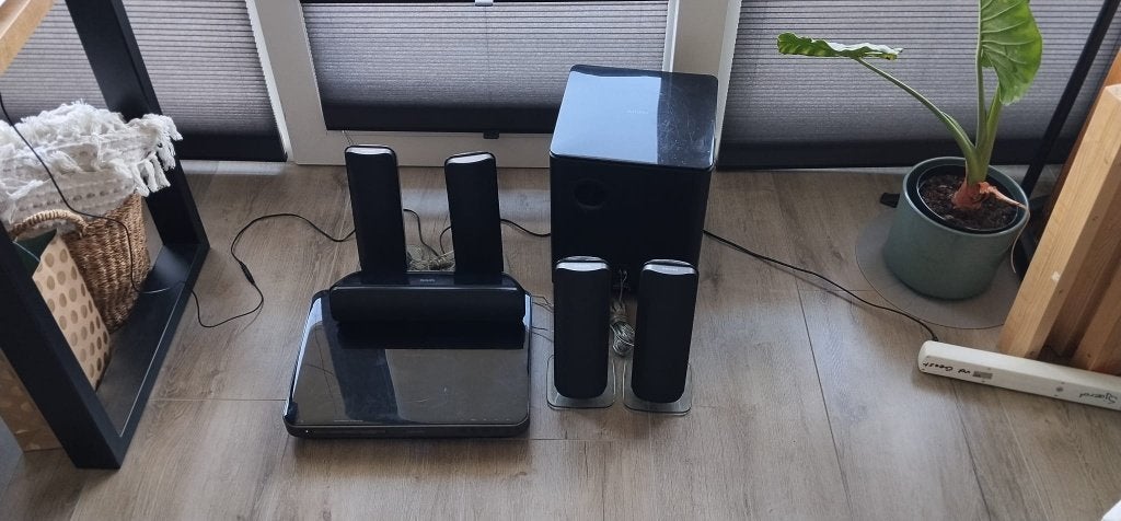 Philips HTS7500/12 5.1 Home Cinema – 6 Speakers + Subwoofer, Philips, Gebruikt, Blu-ray-speler, 70 watt of meer