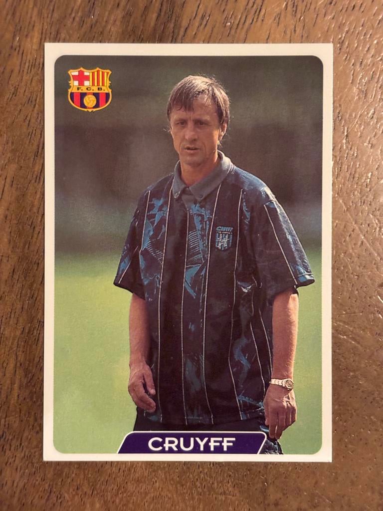 Johan Cruyff Spelerskaart - Las Fichas de la Liga 95/96, Verzamelen, Sportartikelen en Voetbal, Ophalen of Verzenden, Zo goed als nieuw