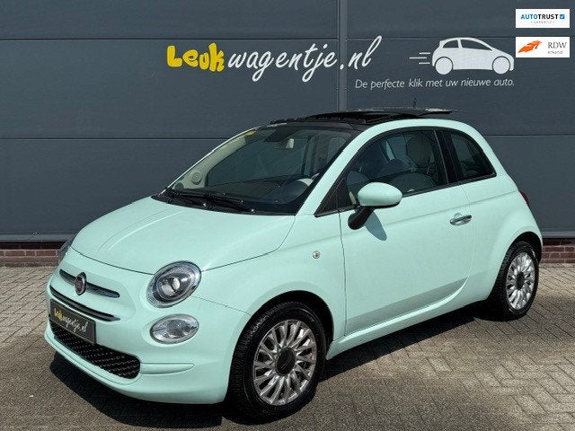 Fiat 500 1.2 Lounge *schuifdak *carplay *cruise *p-sensor, Auto's, Fiat, Voorwielaandrijving, 1242 cc, 4 cilinders, 4 stoelen
