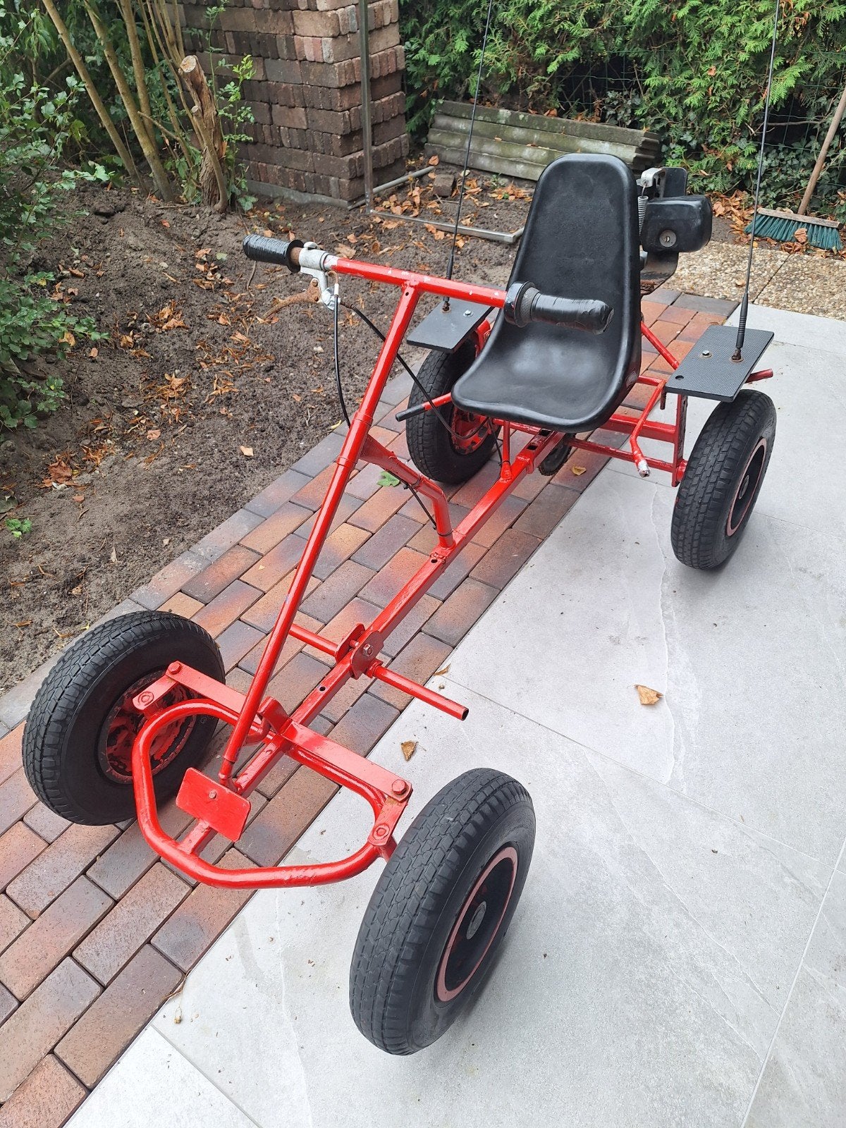 skelter met 50cc blok, Ophalen
