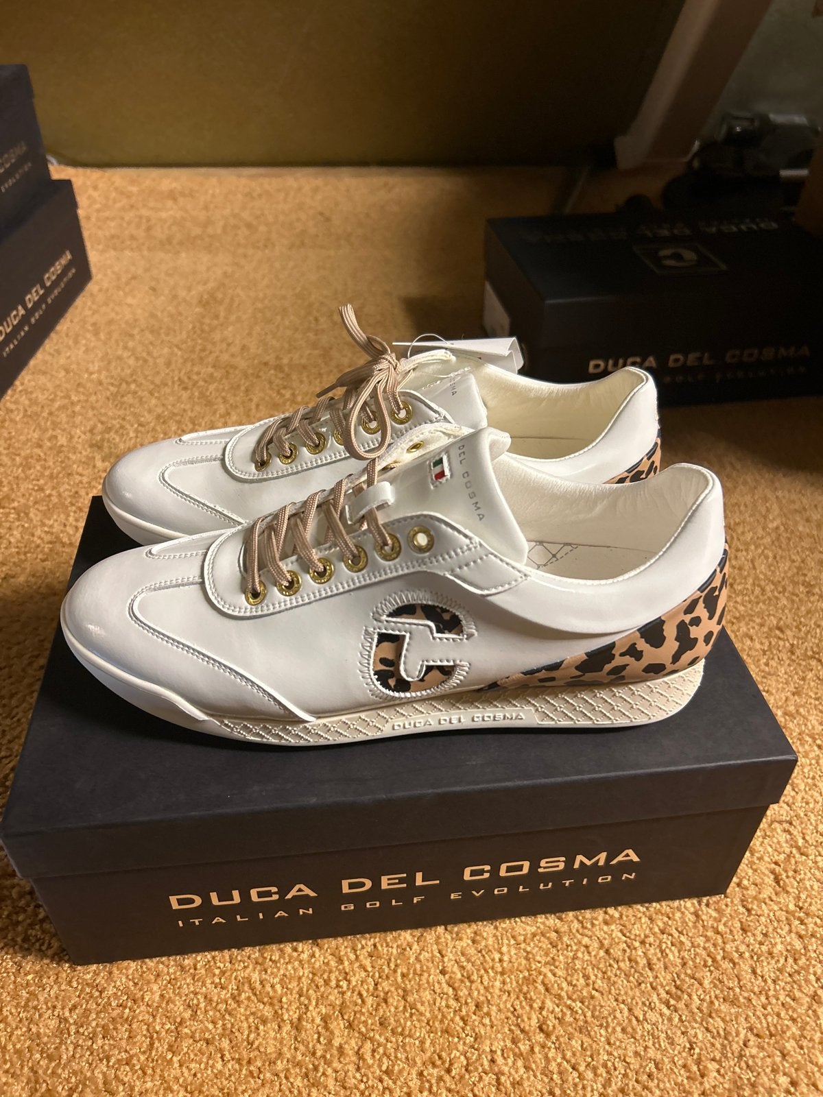 Nieuwe Duca del Cosma golfschoenen dames maat 39, Overige merken, ., Schoenen, Nieuw