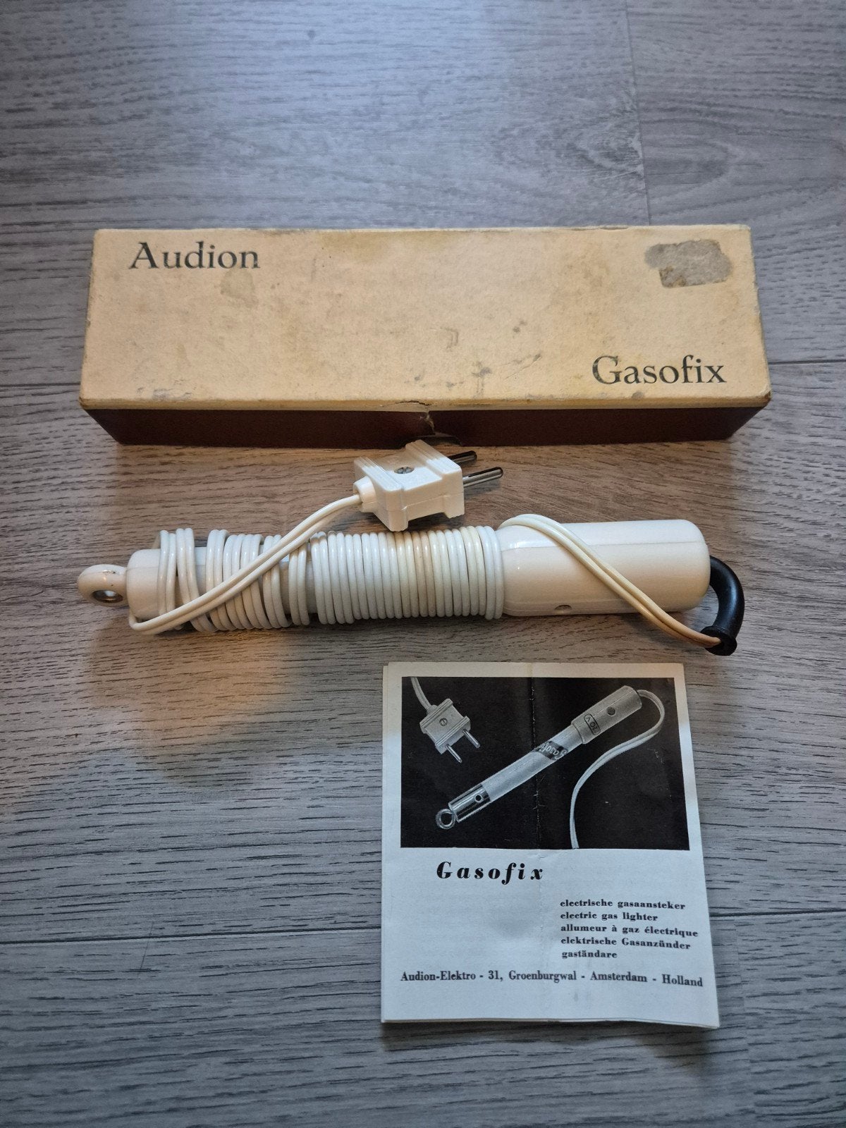 Audion Gasofix Elektrische Gasaansteker - Vintage, Ophalen of Verzenden, Gebruikt