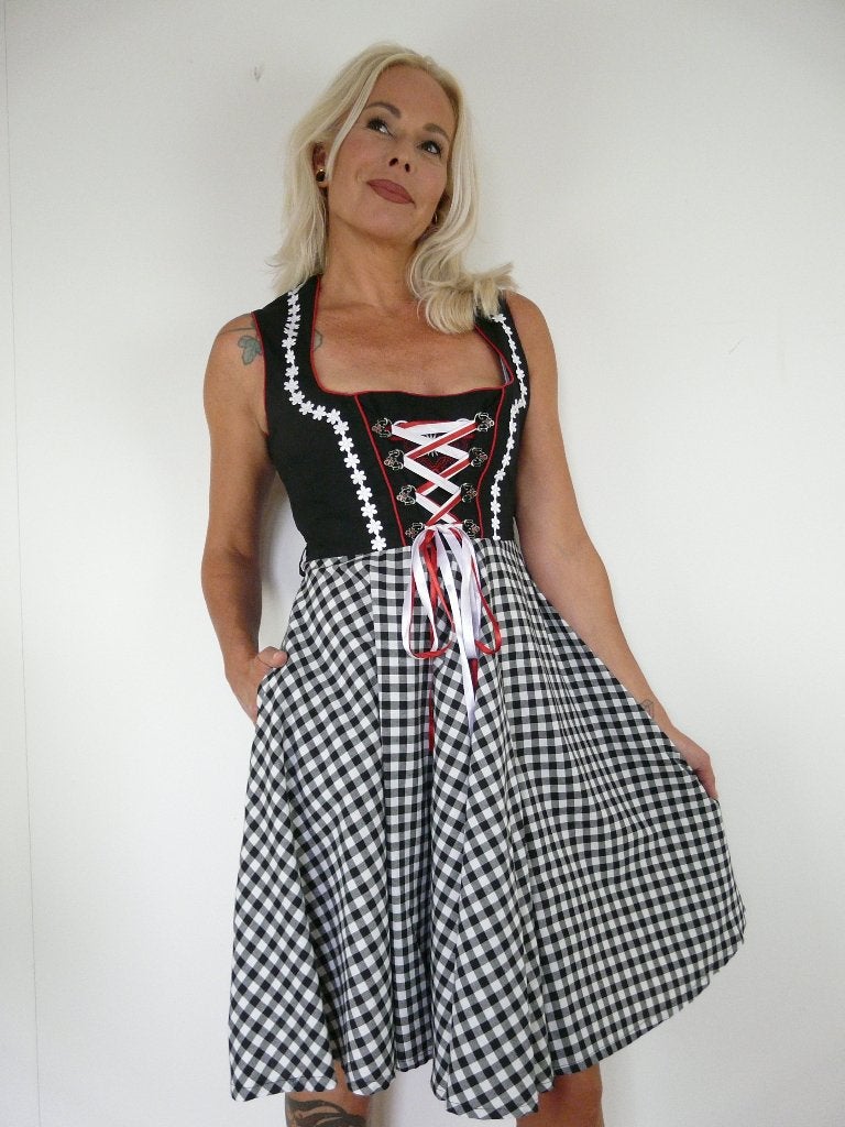 *Abfab Katoenen Dirndl Jurk 40*, Maat 38/40 (M), Haus Huberts, Ophalen of Verzenden, Kleding
