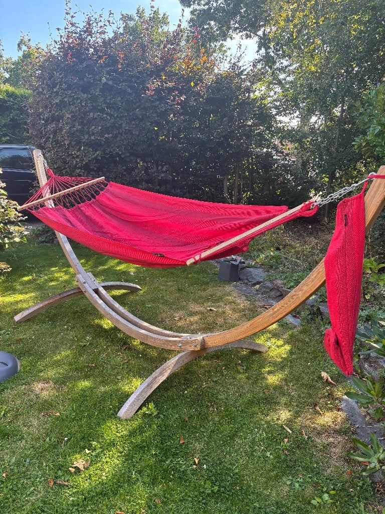Tropilex hangmat met standaard - Zeer goede staat!, Tuin en Terras, Hangmatten, Ophalen, Gebruikt, Met standaard, Eenpersoons