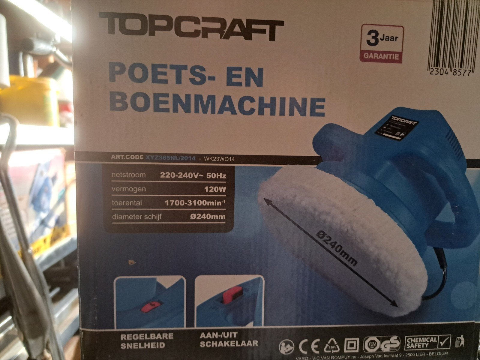 Topcraft Poets- en Boenmachine, Ophalen of Verzenden, Gebruikt, Overige typen