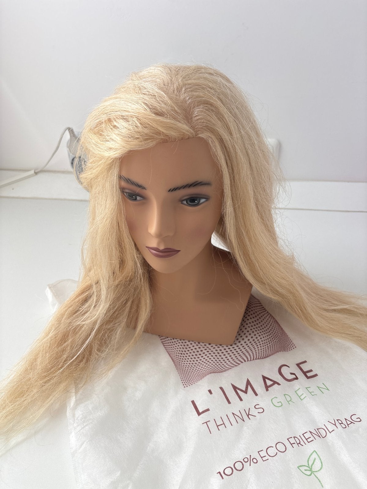 L'IMAGE Oefenhoofd met Blond Haar, Ophalen of Verzenden, Zo goed als nieuw