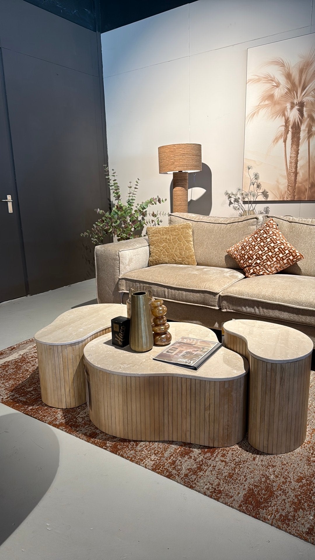 SHOWMODEL salontafel marmer Kira S/M/L, Ophalen, Zo goed als nieuw