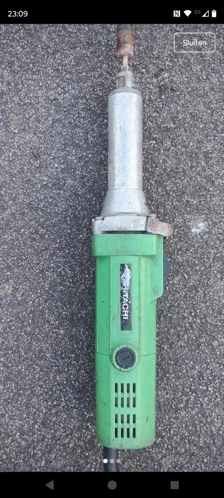 Hitachi GP2 Rechte Slijpmachine - Krachtig en Betrouwbaar, Verzenden, Gebruikt, Minder dan 700 watt, Rechte handslijpmachine