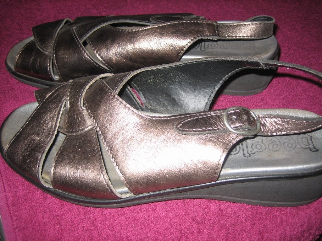 dames sandalen, Ecco, Zwart, Zo goed als nieuw, Sandalen of Muiltjes