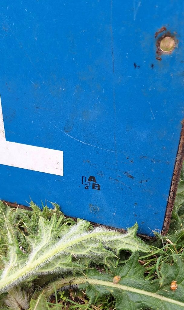 Dubbelzijdig geëmailleerd reclamebord Kléber tractorbanden., Verzamelen, Merken en Reclamevoorwerpen, Reclamebord, Gebruikt, .