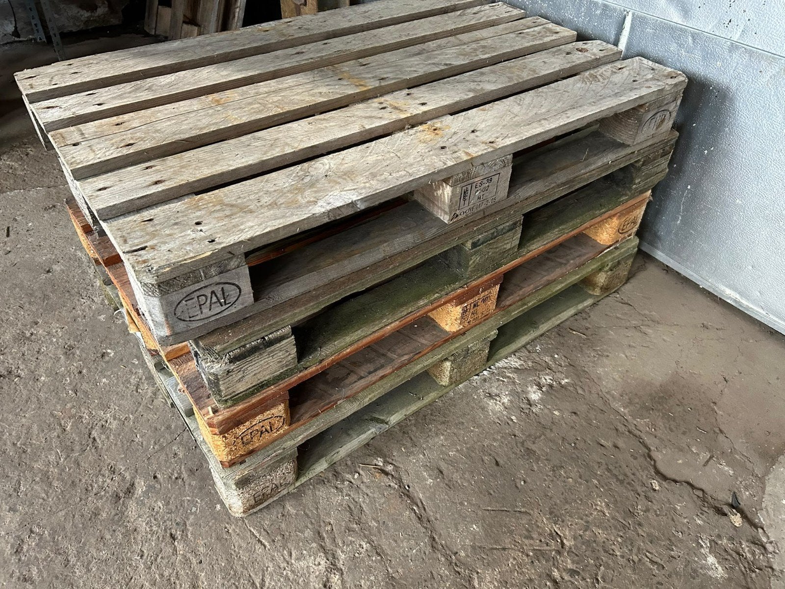 4 Gebruikte EPAL Europallets - Stevig en Duurzaam, Ophalen of Verzenden, Gebruikt, Overige typen