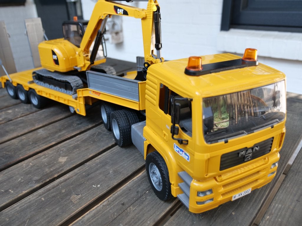 BRUDER OPLEGGER MAN & GRAVER CAT, Ophalen of Verzenden, Nieuw
