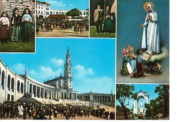 Ansichtkaart	Fàtima (Portugal)	6-luik, Verzenden, 1980 tot heden, Gelopen, Overig Europa