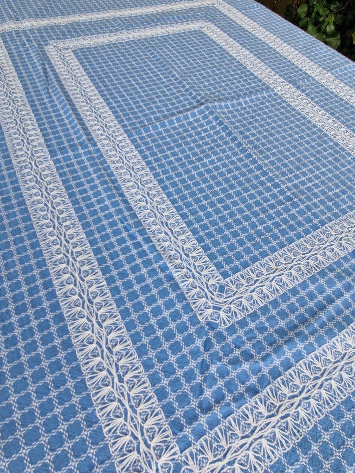 Beiersbont tafelkleed, 164x140 cm, Blauw, 164 cm, Ophalen of Verzenden, Zo goed als nieuw