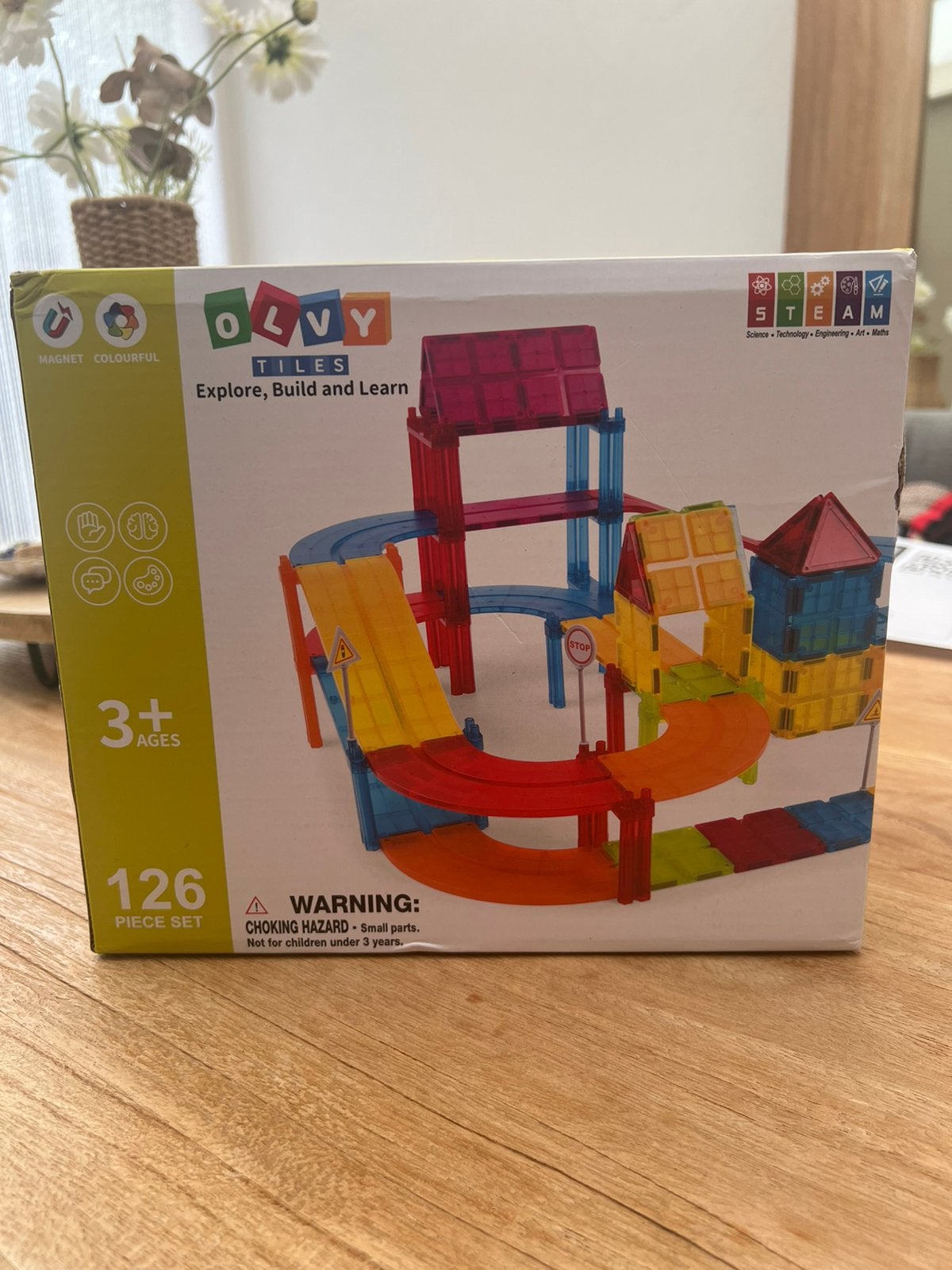 Nieuw: Magnetic Tiles Racebaan 126 stukjes, Ophalen of Verzenden, Nieuw, Overige merken