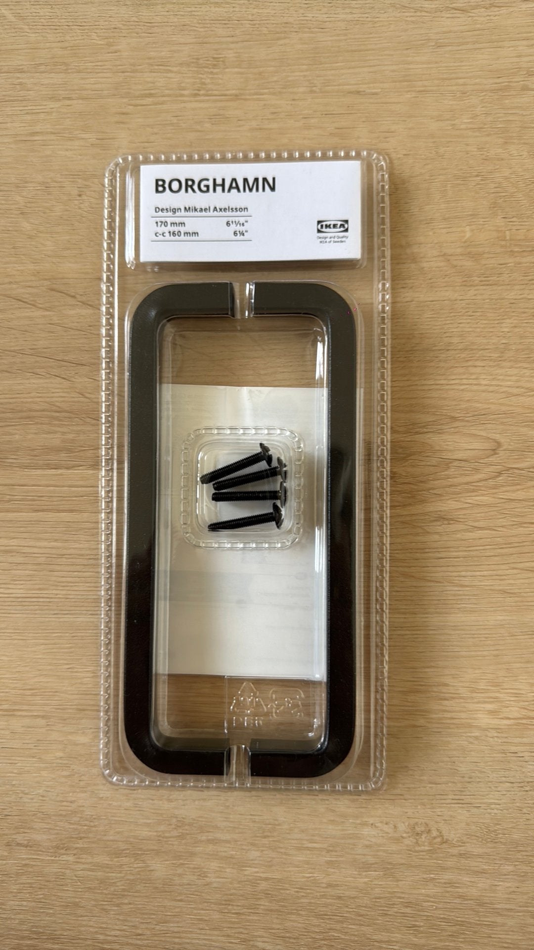 Nieuwe IKEA BORGHAMN Handgreep 170 mm Zwart, Ophalen of Verzenden, Nieuw, Overige typen