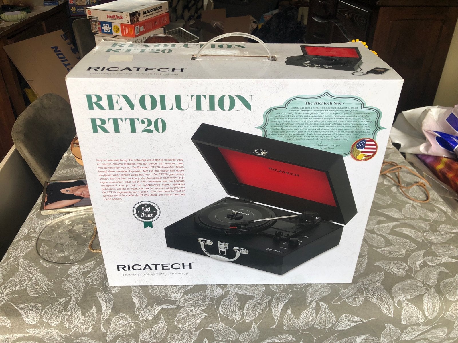 Ricatech Revolution RTT20 Platenspeler - Nieuw in doos, Ophalen of Verzenden, Nieuw, Platenspeler, Overige merken