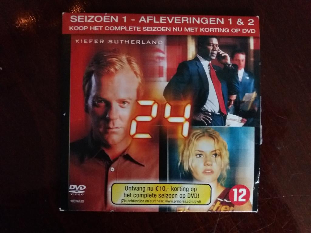 De serie "24", seizoen 1, aflevering 1 en 2., Vanaf 12 jaar, Ophalen of Verzenden, Zo goed als nieuw, Actie en Avontuur