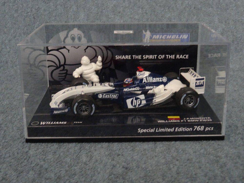 F1 BMW Williams FW26 Montoya zeldzame MICHELIN uitgave, Ophalen of Verzenden, Zo goed als nieuw, Auto, MiniChamps