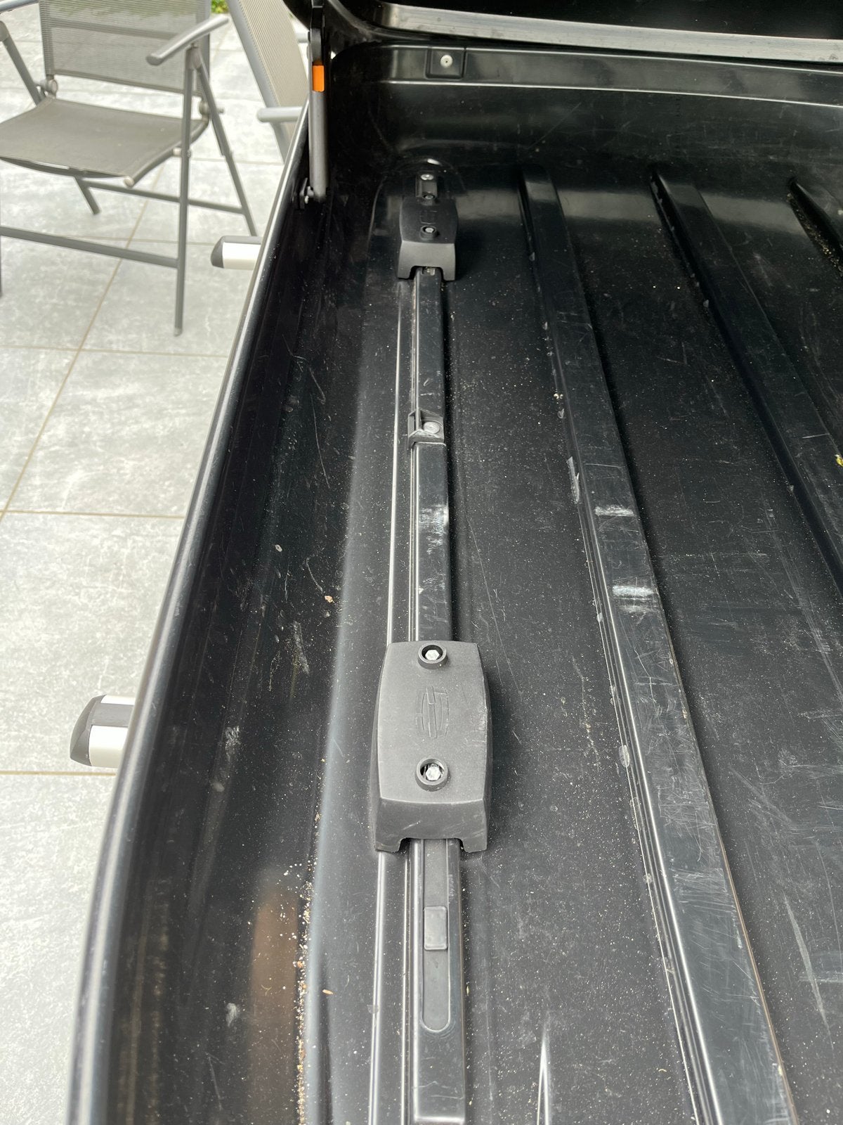 Hapro Carver 4.4 Dakkoffer met Perfect Fit dakdragers, Ophalen, Gebruikt