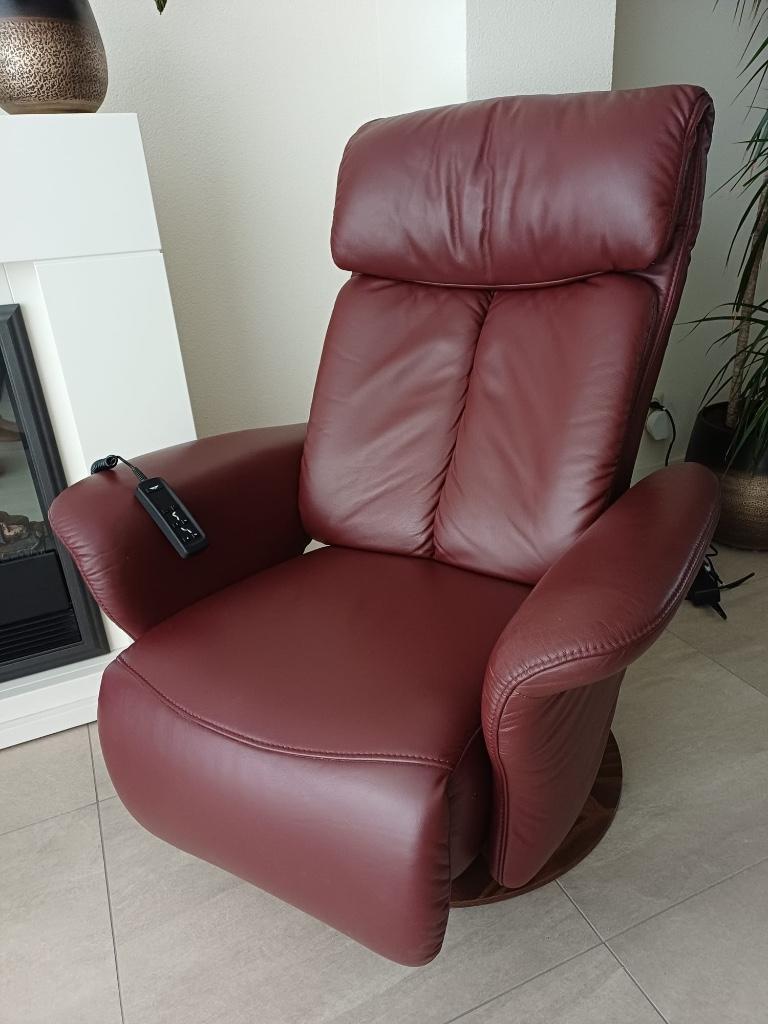 Meubelzorg sta op stoel leder, Huis en Inrichting, Fauteuils, Ophalen, Zo goed als nieuw, 50 tot 75 cm, Leer