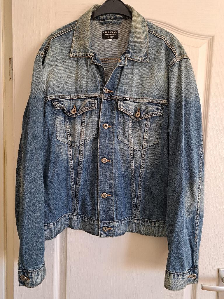 Heren spijkerjack CARS maat 56/58 XL denim jeans jack, Blauw, Ophalen of Verzenden, Zo goed als nieuw, Maat 56/58 (XL)