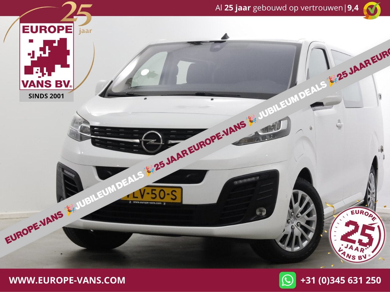 Opel Vivaro-e Innovation Lang D.C. 100% Elektrisch SOH 87% A, Auto's, Bestelauto's, 136 pk, Gebruikt, 230 km, Wit