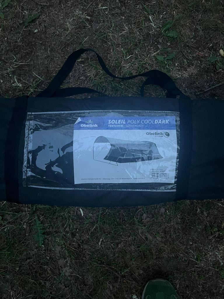 Tentluifel OBELINK poly cool dark, Caravans en Kamperen, Tenten, Ophalen, Zo goed als nieuw, Tot en met 4