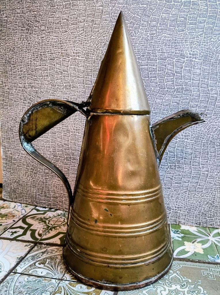 19e eeuwse Dallah koffiepot Noord Afrika Arabisch Marokko, Antiek en Kunst, Antiek | Koper en Brons, Ophalen of Verzenden