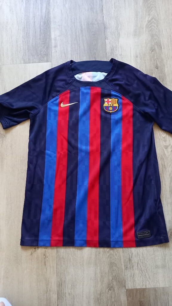 FC Barcelona Thuisshirt 2018-2019 - Maat XL kids 158-170, Maat XS of kleiner, Ophalen of Verzenden, Zo goed als nieuw, Shirt