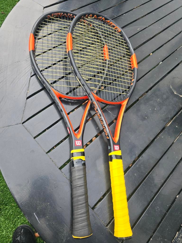 2 Wilson Hammer tennisrackets, Ophalen of Verzenden, Gebruikt, Racket, Wilson