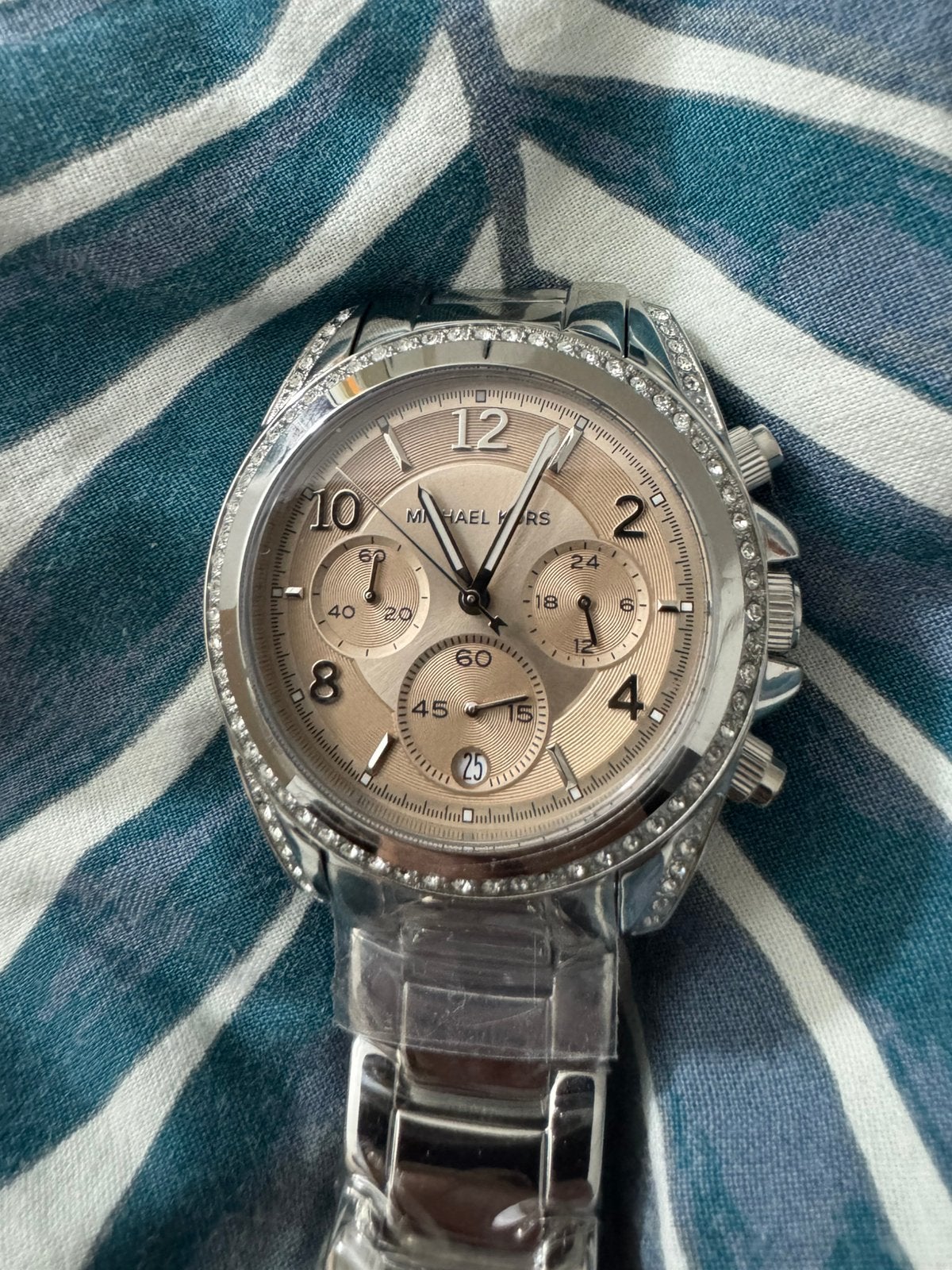 Michael KORS dames horloge Origineel Zilver/Roze, Sieraden, Tassen en Uiterlijk, Horloges | Antiek, Polshorloge, Overige merken