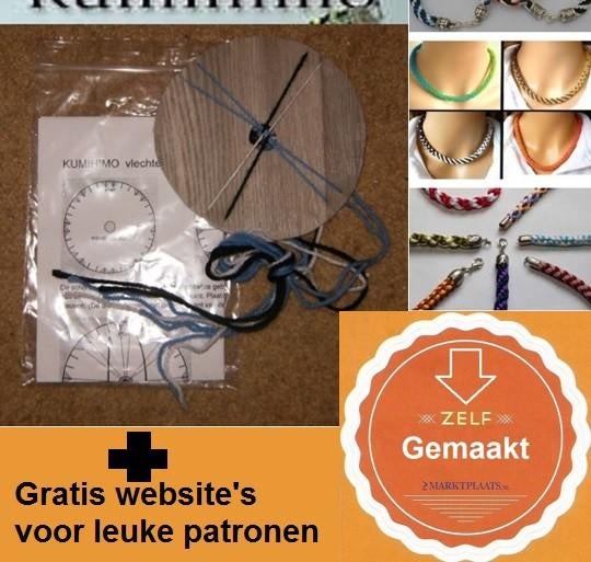 KUMIHIMO disc set incl. draden en gebruiksaanwijzing, Ophalen of Verzenden, Nieuw, Overige typen