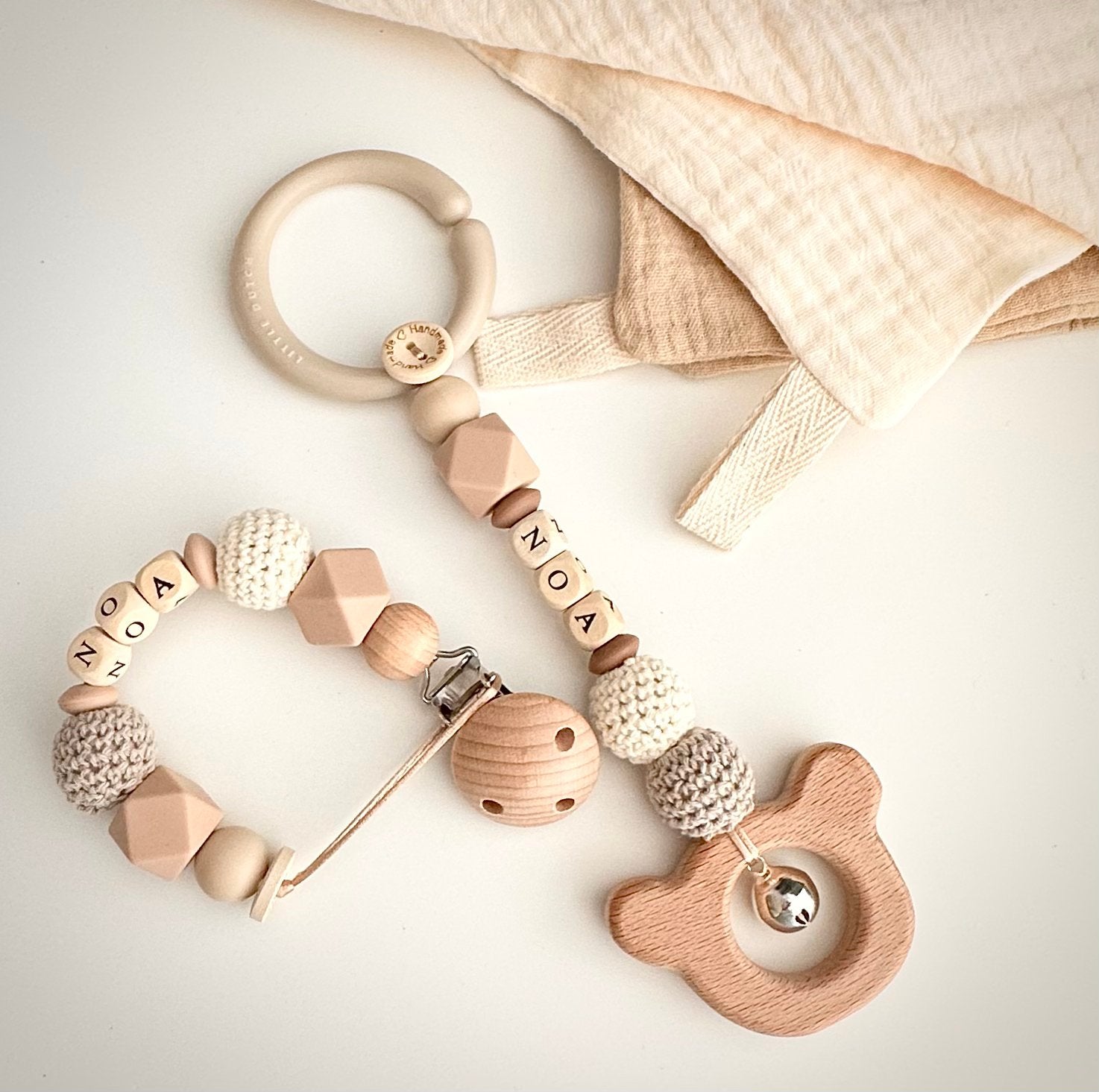 Speenkoord maxicosihanger wagenspanner babygym bijtring enz, Ophalen of Verzenden, Nieuw, Kraamcadeau