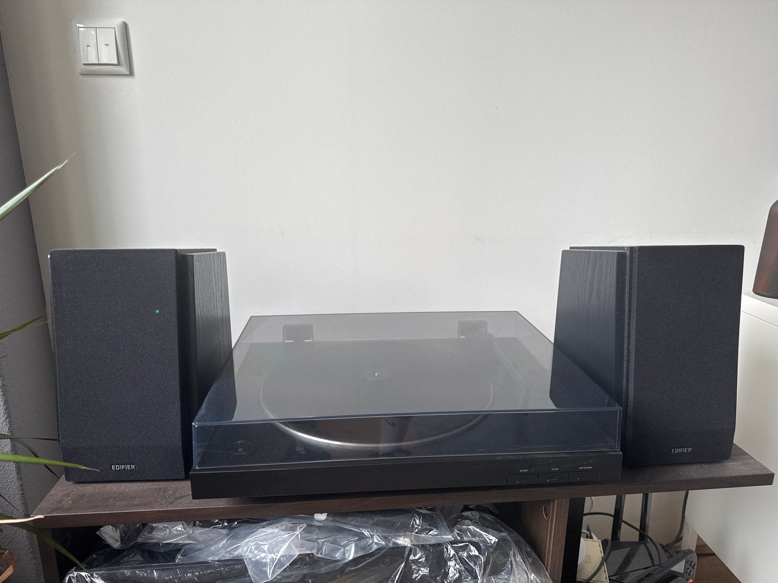 Sony PS-LX310BT Platenspeler met Edifier R1855DB speakers, Ophalen, Automatisch, Zo goed als nieuw, Platenspeler