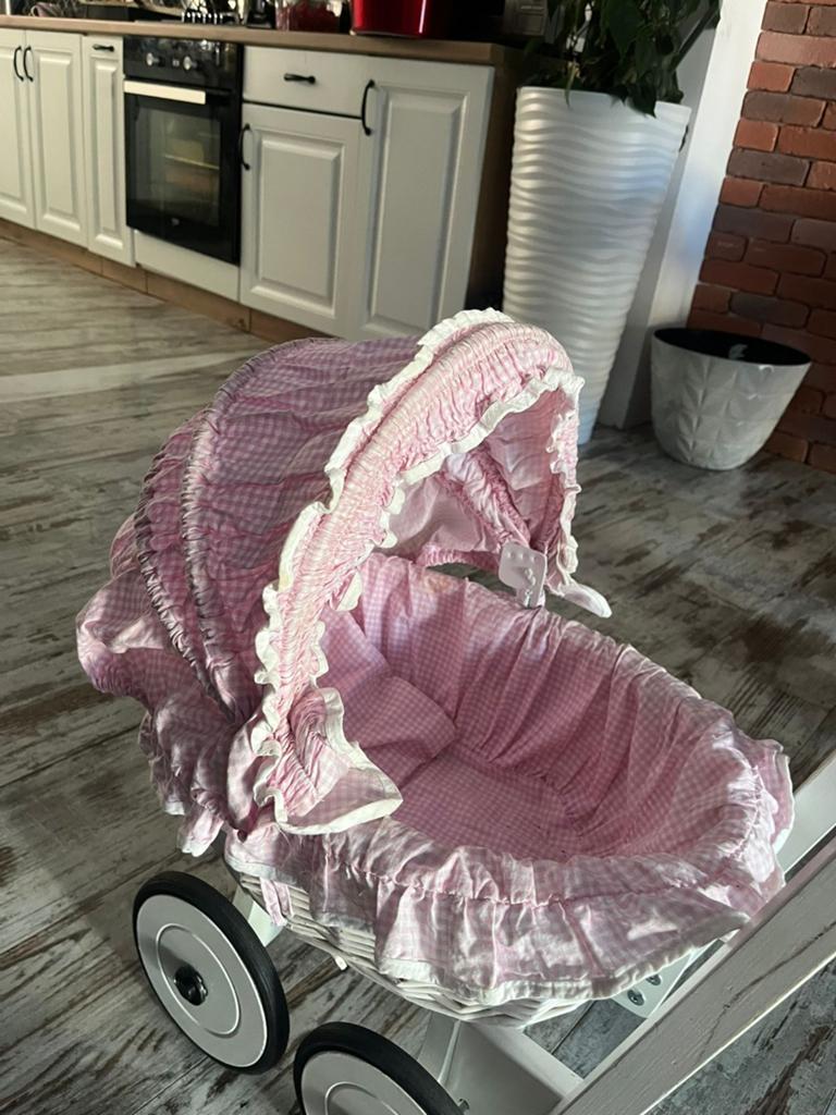 Gebruikte poppenwagen - Roze ruitje, Ophalen, Gebruikt, Overige typen