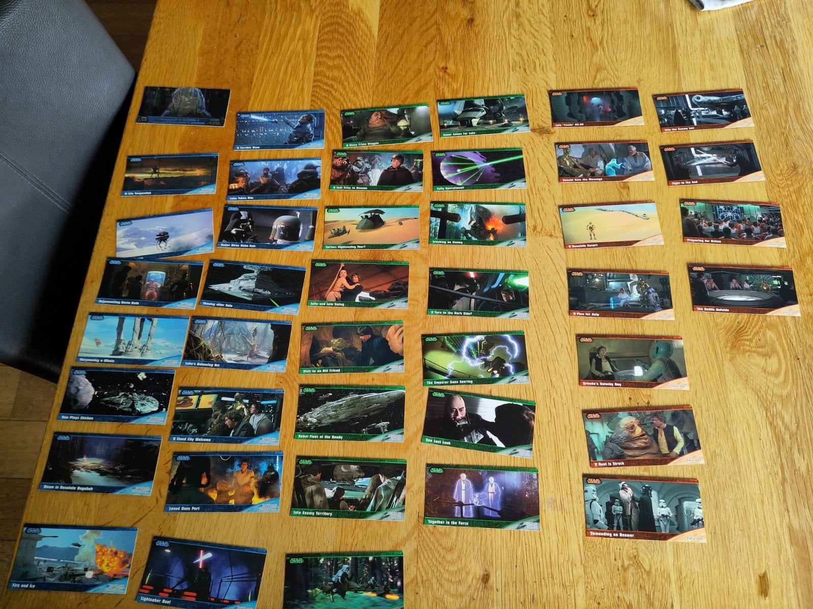 42 Star Wars verzamelkaarten - Star Wars Trilogy, Verzamelen, Star Wars, Ophalen of Verzenden, Gebruikt, Overige typen