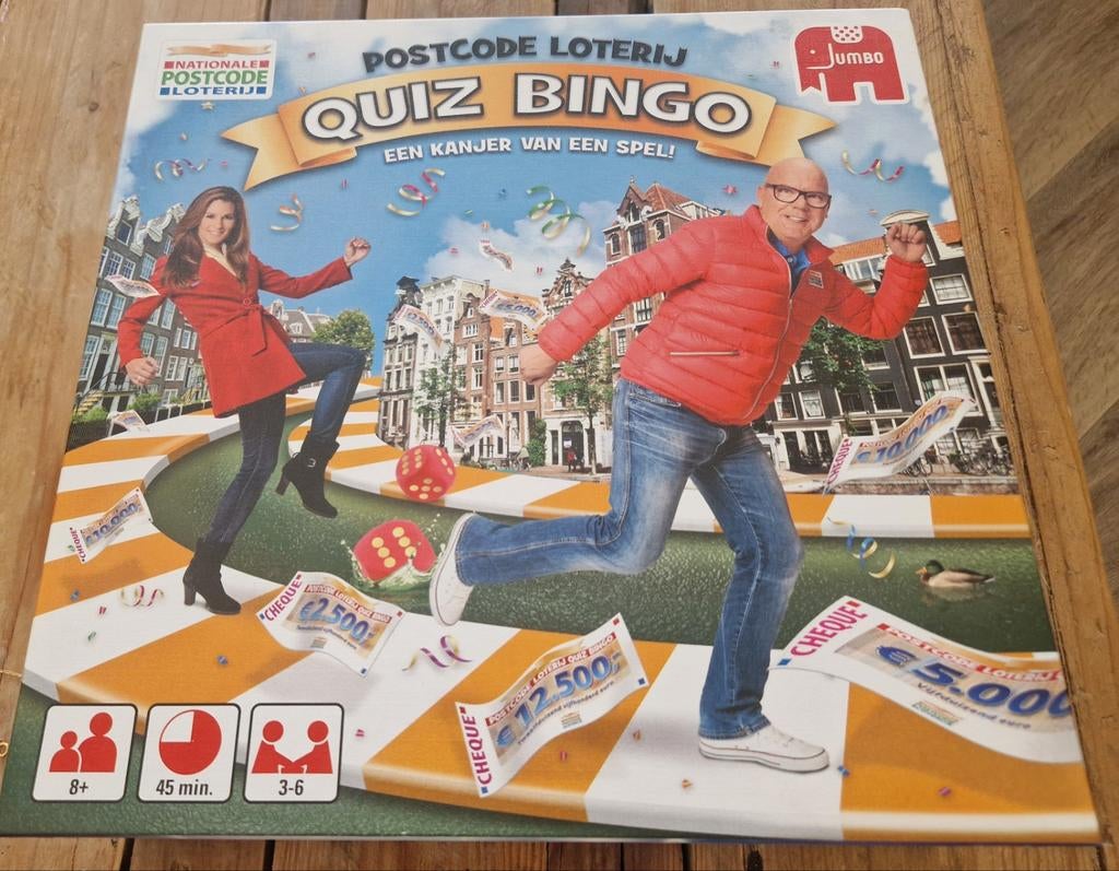 Postcode Loterij Quiz Bingo, Ophalen