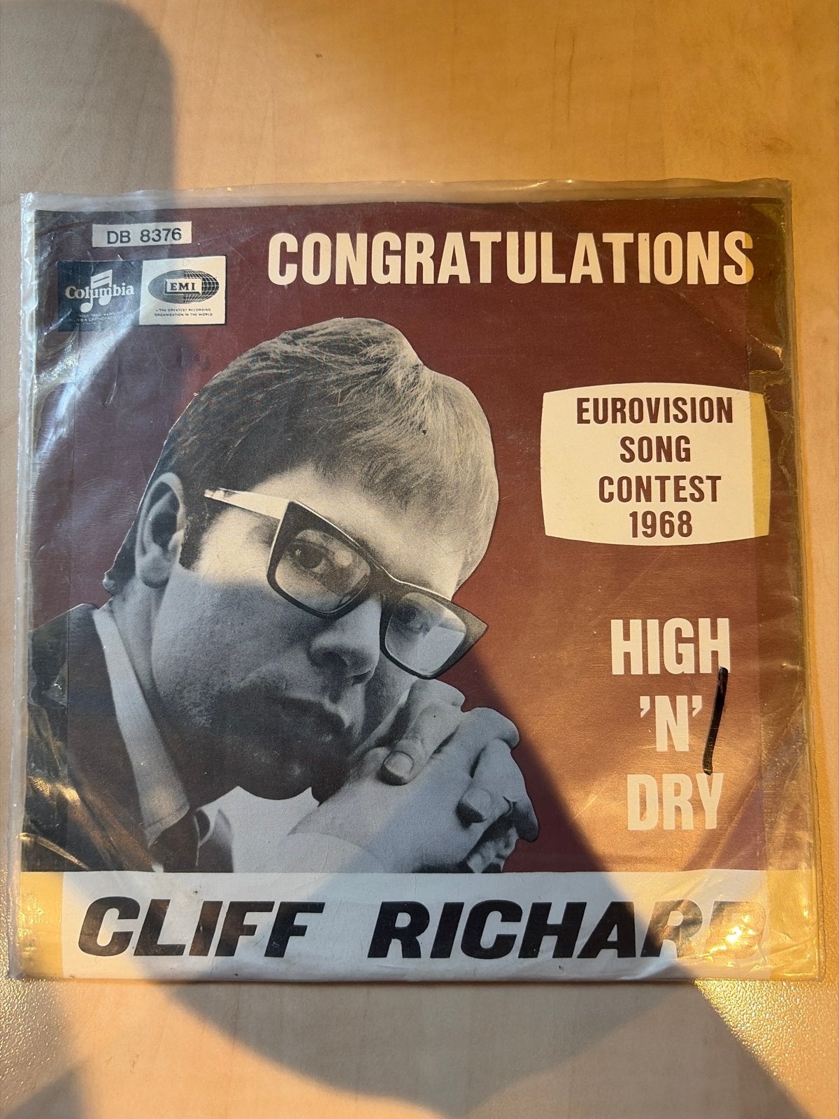 Cliff Richard - Congratulations / High 'N' Dry (Vinyl Single, Gebruikt, 7 inch, Ophalen of Verzenden, Pop