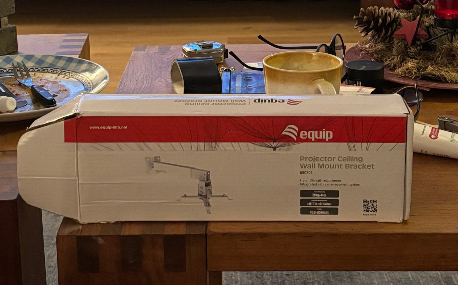Equip Projector Plafond/Muur Beugel - Nieuw in doos, Audio, Tv en Foto, Ophalen of Verzenden, Nieuw, Beamerbeugel