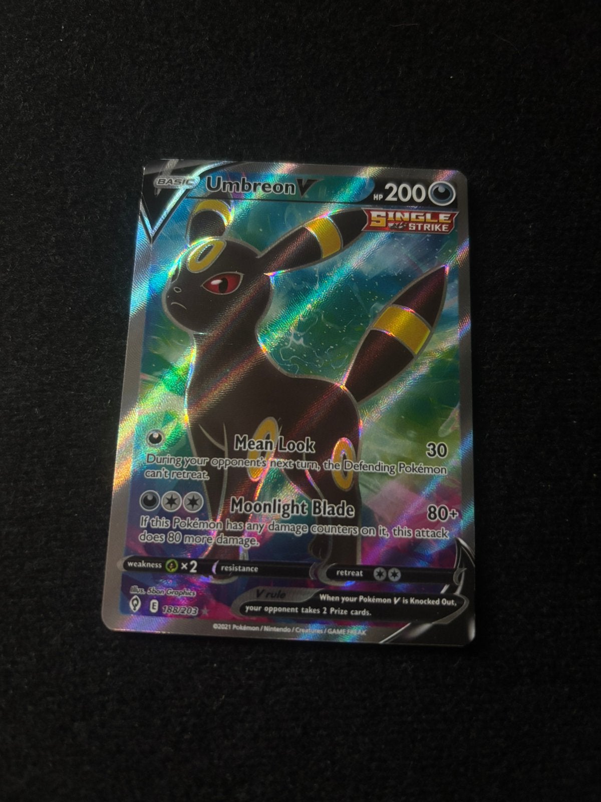 Umbreon V (EVS 188), Ophalen of Verzenden, Zo goed als nieuw
