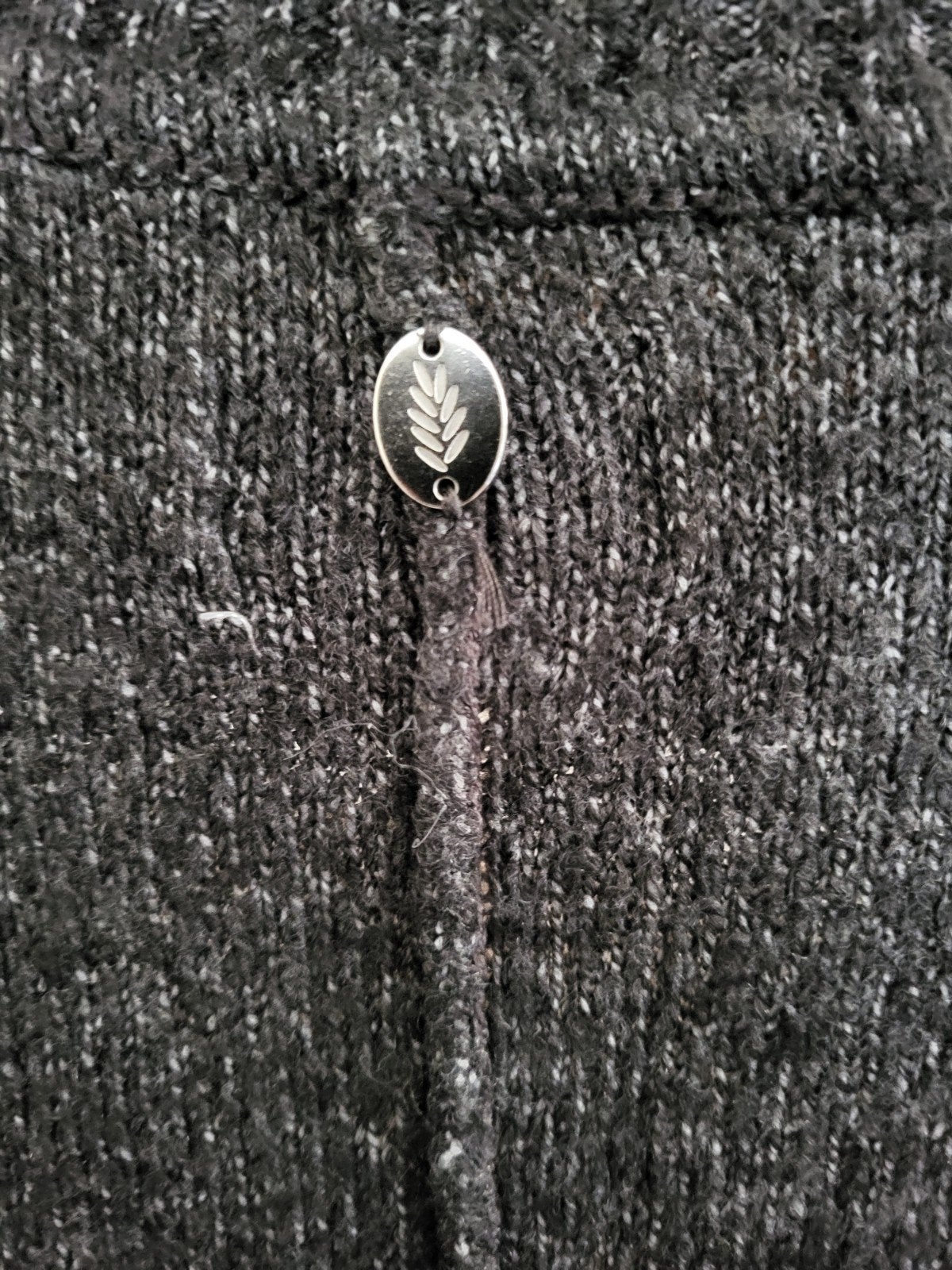 Donkergrijze gebreide trui/ jurk van Cotton Club, maat L, Maat 42/44 (L), Ophalen of Verzenden, Cotton Club, Grijs