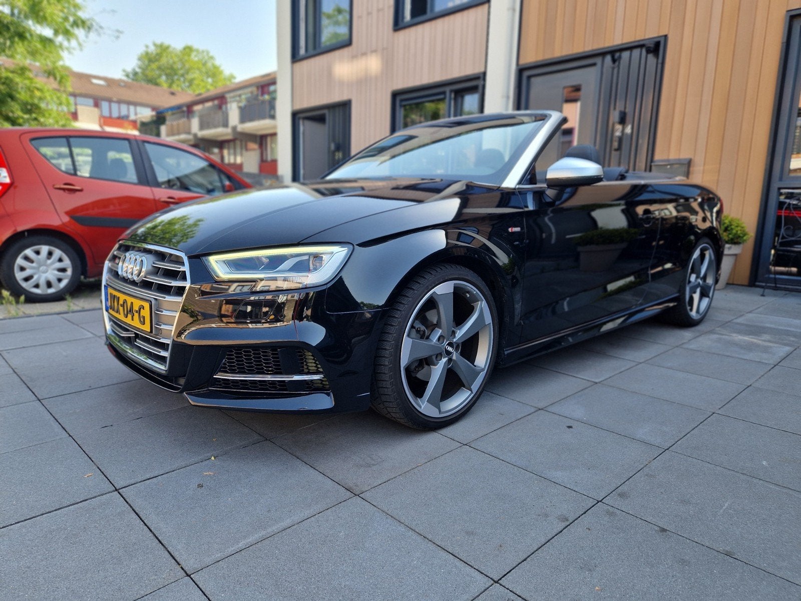 Audi A3 1.4 Tfsi 110KW Cabrio DSG7 B&O volledig s3 pakket, Auto's, Audi, 730 kg, Cabriolet, 4 stoelen, Zwart