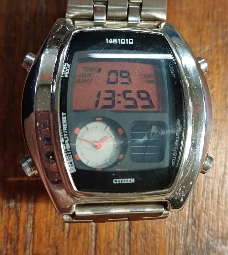 Citizen 1481010 model C351, Sieraden, Tassen en Uiterlijk, Horloges | Heren, Ophalen of Verzenden, Staal, Overige merken