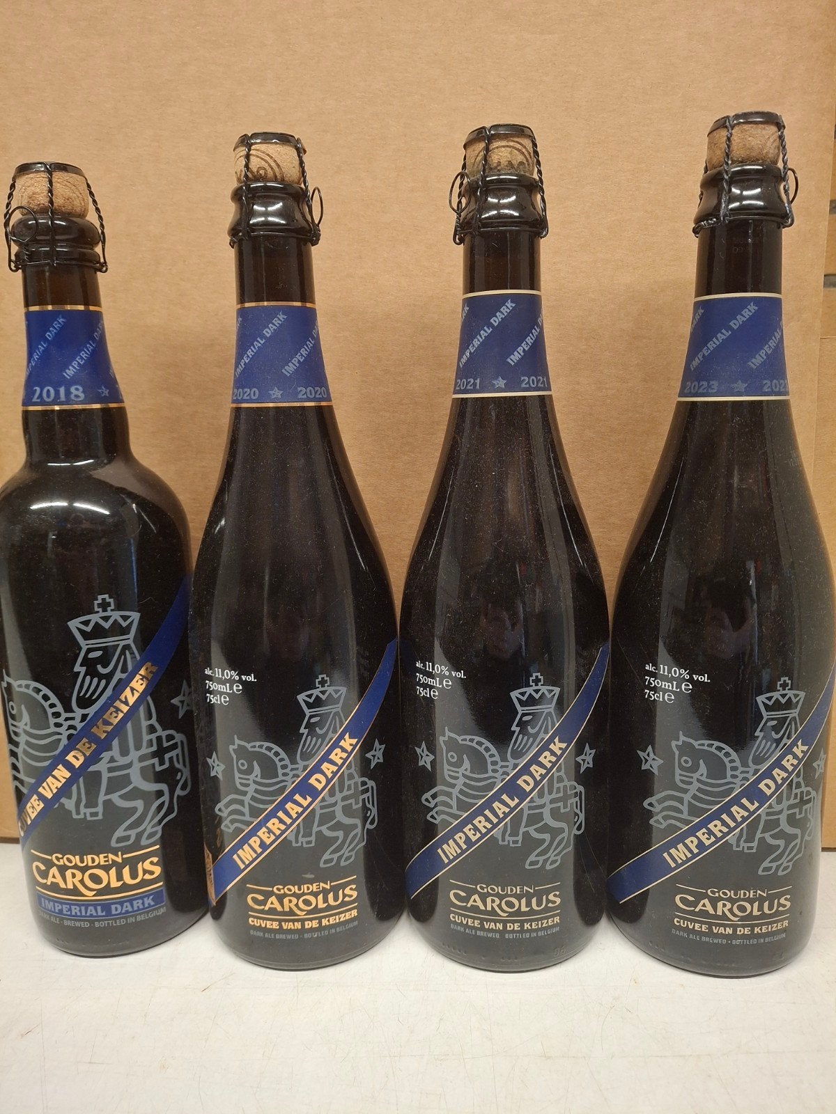 Gouden Carolus Imperial Dark 4 jaren : 2018, 2020, 2021,2023, Ophalen of Verzenden, Nieuw, Flesje(s), Overige merken