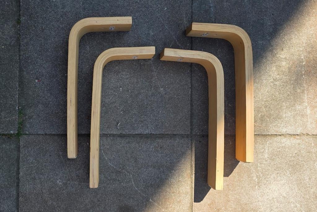 ZELDZAAM: Vintage IKEA VIKA OLEBY Tafelpoten – Set van 4 – B, Ophalen of Verzenden