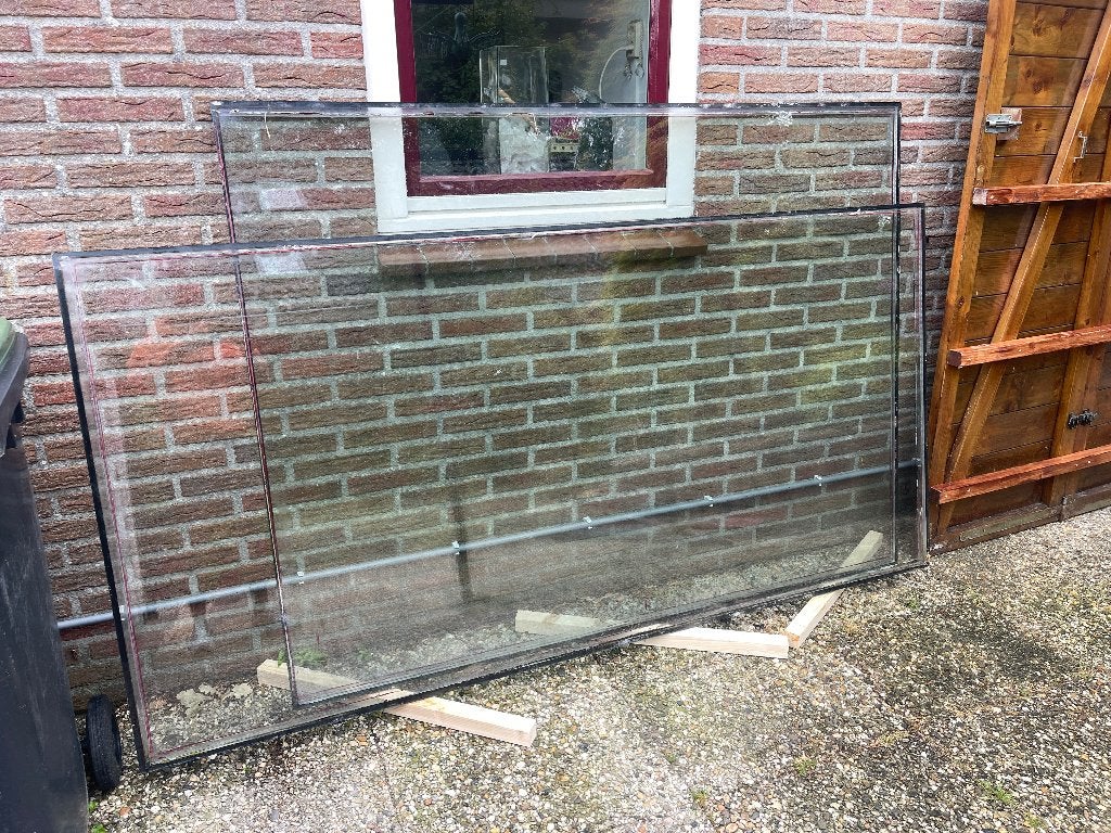 Dubbelglas, Ophalen, Gevelraam of Ruit, Gebruikt, 120 tot 160 cm