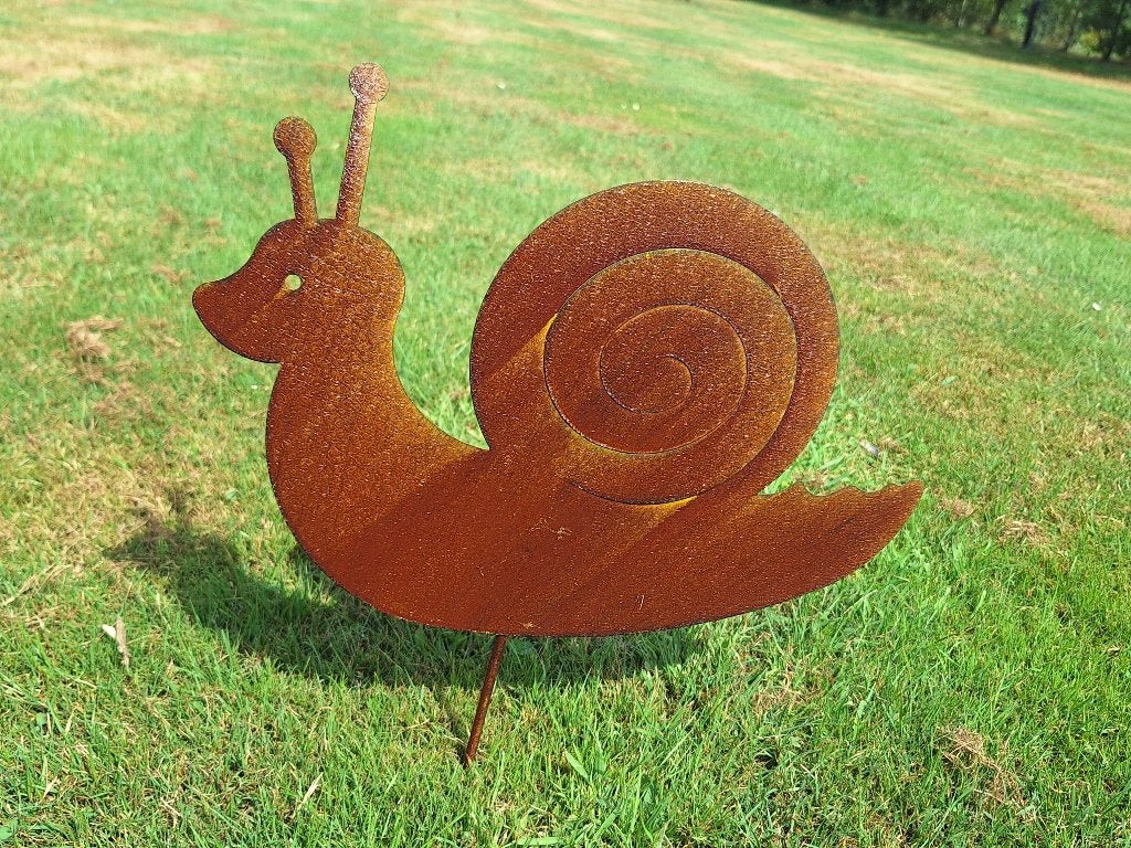 Nieuw tuinsteker slak van staal, Tuin en Terras, Verzenden, Nieuw