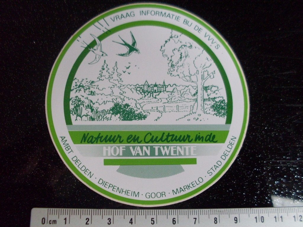 sticker hof van twente twenthe ambt delden diepenheim goor, Verzenden, Zo goed als nieuw, Bedrijf of Vereniging